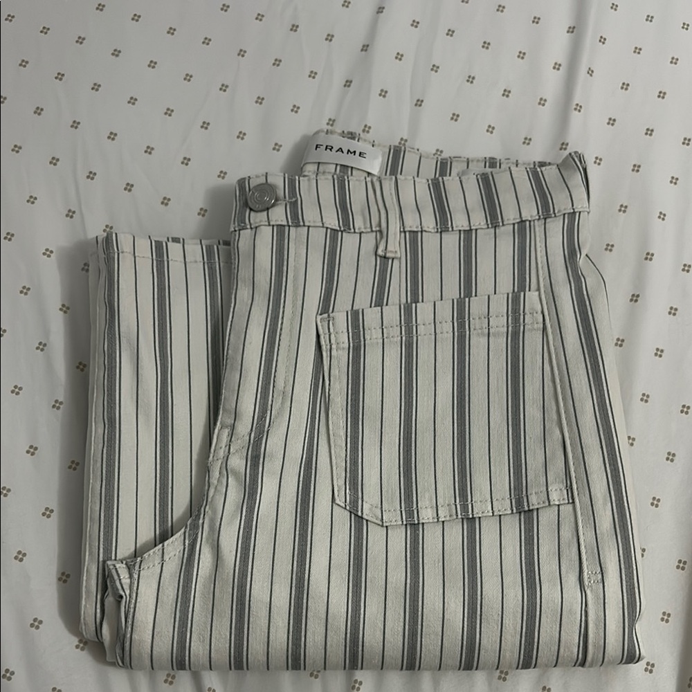 Frame Denim Gray Le slim palazzo jean
